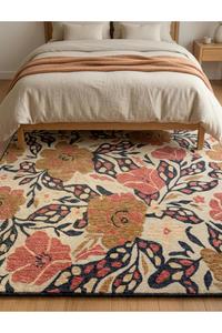 Tapis en laine réversible à tissage plat, facile à nettoyer, à poils ras, pour les zones à fort trafic au bureau, la chambre et le salon - Product Image 1