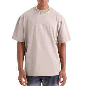 Camiseta de Hombre de Corte Regular, Antiarrugas, Cuello Redondo, Costuras en Contraste, Talla Grande, Venta al Por Mayor - Product Image 1