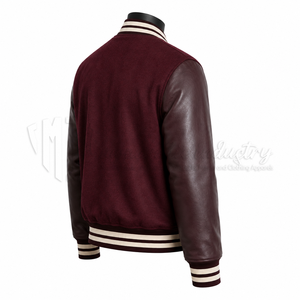 Chaqueta Varsity de Invierno Personalizada de Lana Transpirable y Resistente al Viento para Unisex, Fabricante Mayorista OEM - Product Image 5
