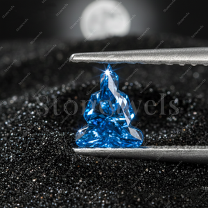 เพชรทรงพระพุทธรูปสีน้ำเงินแฟนซี Stonewels รับรองโดย IGI ผลิตด้วยวิธี HPHT CVD เกรด VVS VS สำหรับทำเครื่องประดับ - Product Image 2
