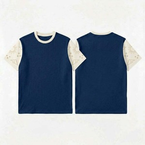 T-shirt pour homme de haute qualité, en tissu épais, uni, à manches courtes, coupe ample, couleur unie, streetwear, t-shirt basique pour homme - Product Image 1