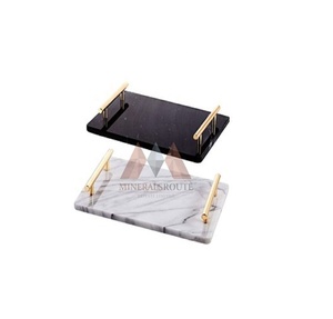 Bandeja de Ónix Personalizada OEM ODM a Precio de Fábrica, Forma Geométrica Blanca y Negra, Arte Popular, Certificación ISO9001, Superventas - Product Image 4