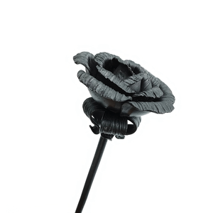 High Quality Luxury Wrought Iron Metal Fence Gate Door Components Decorative Art Fence Panels Rose <b>Flower</b> Accessories Nature - Product Image 2