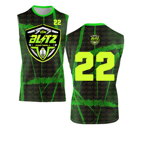 เสื้อกีฬาแบบรัดรูปสั่งทำพิเศษ เสื้อเจอร์ซีย์ 7v7 เสื้อกีฬา 7on7 ชุดยูนิฟอร์มอเมริกันฟุตบอลสำหรับทุกเพศทุกวัย ไซส์ใหญ่ พิมพ์ลายดิจิทัล - Product Image 5