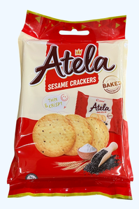 HALAL Ateka 228g Crispy Round Vietnamese FMCG Biscuit Sweet Tasting Sesame Crackers Available in Bag and Sachet Packaging - Product Image 3