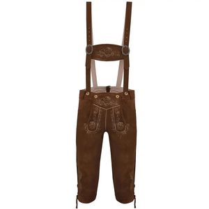 Conjunto de Kniebund de Cuero para Hombre, Estilo Bávaro Alemán, para Oktoberfest, Ecológico, Tallas Grandes, Color y Logotipo Personalizables (Camisa y Calcetines) - Product Image 2