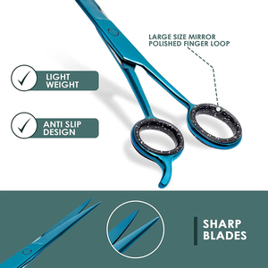 Tijeras de Peluquería Profesionales, Hojas de Acero Inoxidable, para Diestros, Plegables, para Cortar el Cabello - Product Image 2