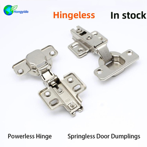 Iron 35mm Thickened Nickel Plated Springless Self-Closing New Chinese Style Furniture <strong>Hinge</strong> For Cabinet And Wardrobe Butt <strong>Hinge</strong> - Product Image 4