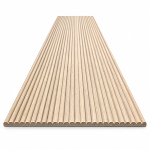 Paneles de Pared de Madera Modernos con Diseño de Rayas, Decoración Interior de Estilo Minimalista, Panel Flexible de Madera Sólida - Product Image 1
