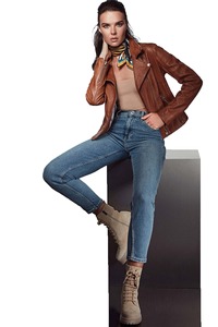 <b>Winter</b> <b>Thick</b> Leather Fleece Jacket Women Fashion Zipper Warm Biker <b>Coat</b> Female Casual Loose Outwear - Product Image 1