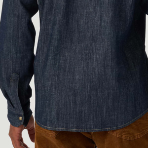 Chemises en jean décontractées pour hommes OEM – Nouvelle collection, respirantes, élégantes, coupe ajustée, légères et de haute qualité - Product Image 3