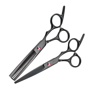 Ariston International 440C Stainless Steel Professional Barber Scissors Set Long Handle Right-Handed <b>Thinning</b> Shears for Hair - Product Image 5