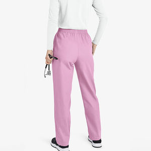 Pantalones de Enfermería Personalizados de Tela Oxford Transpirable para Mujer, con Cordón Ajustable, Cintura Elástica, Dos Bolsillos, Diseño Liso para Hospital - Product Image 3