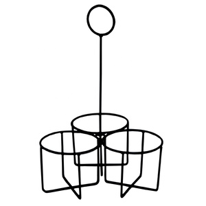 Organizador de alambre de hierro con recubrimiento de polvo europeo negro, cesta de almacenamiento de cocina colgante, frutas ecológicas, verduras, uso doméstico en Hotel - Product Image 5