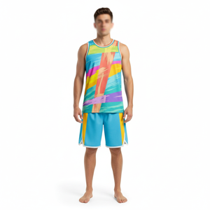 Uniformes de Baloncesto de Nuevo Diseño, Ropa de Baloncesto de Venta Caliente, Uniforme de Baloncesto para Niños de Secado Rápido 100% Poliéster - Product Image 1