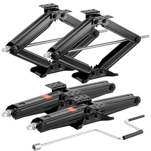 Set di 4 Martinetti a Forbice per Livellamento RV, Resistenti, 6500 Libbre, Componenti e Sistemi per Camper, 23.4 Pollici, con Manovella - Product Image 1