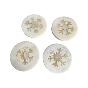 Elegant Shell Inlay <b>Drink</b> <b>Coasters</b> for Home Decor - Product Image 1