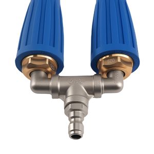 Idropulitrice a Doppio Turbo 4000PSI con Design a Doppia Testa in Acciaio Inox 304, Pressione Massima 200 bar Per la pulizia ad alta pressione con acqua calda - Product Image 3