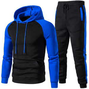 Jogging pour homme en coton 100% noir et rouge, style streetwear, décontracté, avec cordon de serrage, poches latérales, manches longues, pour l'hiver - Product Image 5
