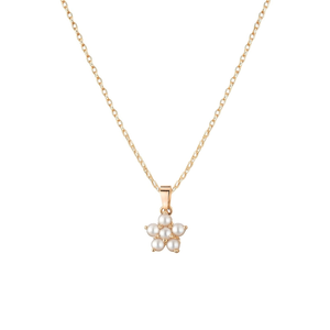 สร้อยคอจี้เลขประดับมุกชุบทอง 18K เงินแท้ 925 งานแฮนด์เมด - Product Image 3