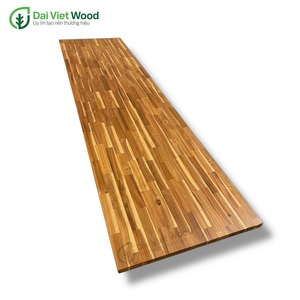 Acacia Wood Butcher Block Contemporary Kitchen Island Eco-Friendly Features - Product Image 2