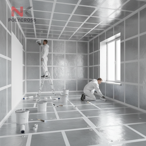 Feuille de protection de peinture jetable, imperméable, pour une couverture de surface anti-poussière et résistante aux éclaboussures - Product Image 1