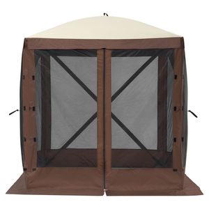 Gazebo Pop-Up Monostrato con Tenda a 4 Lati, Tettoia Parasole 6x6FT con 4 Finestre in Rete Rimovibili per Privacy e Protezione dal Vento - Product Image 1