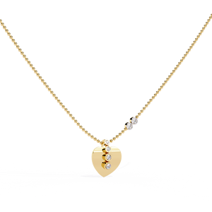 Luxury 14K <b>Solid</b> <b>Gold</b> Round Cut Set Lab Diamond Solitaire <b>Pendant</b> Necklace for Women Party Gift - Product Image 1