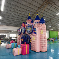 Château Gonflable Palais du Royaume, Château Gonflable de Ville pour Enfants, Décoration de Scène et d'Événements