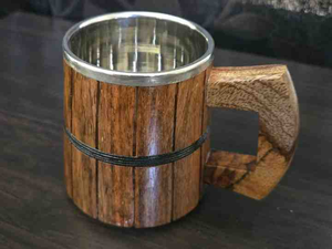 Wood Coffee <b>Mug</b> Wholesale Handmade Wooden Tea Cup Eco Friendly <b>Reusable</b> Drinkware OEM Custom Logo Supplier - Product Image 4