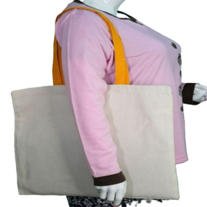 Bolsa de Tela de Algodón Orgánico al por Mayor, Personalizada con Impresión, Reutilizable, para Playa o Compras, Bolsa Promocional de Lona Reciclada con Cierre - Product Image 2