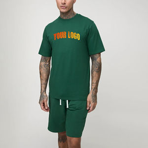 Conjunto Deportivo de Dos Piezas para Hombre, de Algodón de Alta Calidad, Informal, para Verano, Transpirable, con Estampado Personalizado, de Secado Rápido y Ecológico - Product Image 4