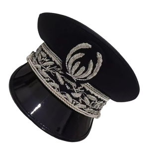 Gorra de Visera OEM para Sacerdote de Iglesia, Cadete, Banda Escolar, con Insignia Bordada de Cruz Dorada y Roja, Gorra Religiosa para Desfile - Product Image 4