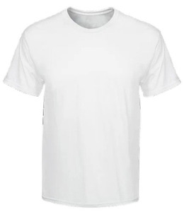 T-shirt unisexe blanc à col rond en pur coton tricoté, à manches courtes, pour la promotion de campagnes électorales, fabriqué par le fabricant - Product Image 1