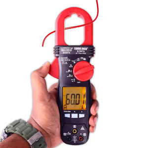 Pinza Amperimétrica TRMS de 600A con Amptip VFD, Detección de Fallas a Tierra, Probador de Secuencia de Fases - Mide Resistencia y Frecuencia - Product Image 5