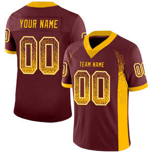 <b>Custom</b> Sublimation Football Jersey OEM Personalized Casual Style 100 Percent Polyester Fleece Team Name Number Printed Shirt - Product Image 2