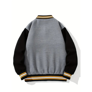 Wholesale Custom Baseball Varsity <b>Jacket</b> for <b>Men</b> Windproof 100% Wool Front Logo Streetwear Winter <b>Jacket</b> Low Price - Product Image 2