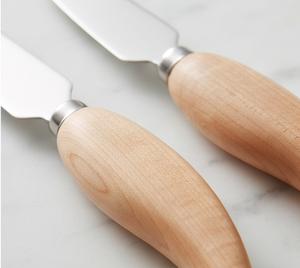 Juego de cuchillo y tabla para queso de acero inoxidable con acabado plateado y mango de madera, utensilios de cocina para cortar queso en la cocina. - Product Image 2