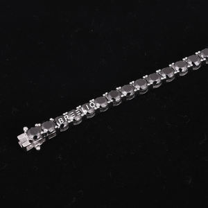 Elegante Pulsera de Tenis de Plata de Ley 925 con Diamantes de Moissanita, Joyería de Lujo con Brillo Brillante para Fiestas y Regalos - Product Image 2