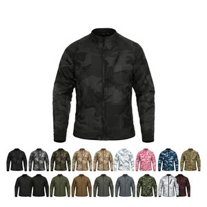 Veste de travail camouflage élégante et tendance, personnalisable, unisexe, avec logo sur mesure, manches longues, en mélange de coton, coupe classique - Product Image 1