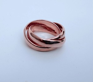 Bague en cuivre de qualité supérieure, fabriquée à la main, de luxe, très demandée, élégante, en cuivre pur pour femmes - Product Image 1