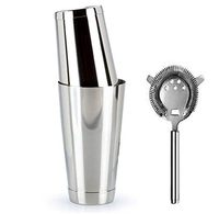 Shaker à cocktails moderne en acier inoxydable, écologique, certifié CE/EU, outil de bar certifié, accessoire de mixologie en métal réutilisable