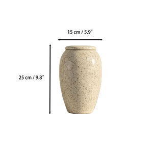 Urne funéraire en métal pour cendres humaines, urne commémorative de crémation avec couvercle, style européen et américain - Product Image 3