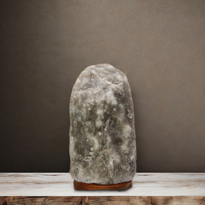 Décorations pour la maison, lampe en sel de l'Himalaya OEM, gris, lampe en sel de cristal de l'Himalaya gris, artisanat naturel sculpté à la main - Product Image 5