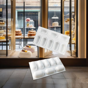 แม่พิม<span class=keywords><strong>พ</strong></span>์ซิลิโคนทรงหมอ<span class=keywords><strong>น</strong></span>ขนาดเล็ก8ชิ้น3D มูสเค้กทรงแคปซูลทำขนมฝรั่งเศสแบบกลม D13บรรจุภัณฑ์ถุง PP - Product Image 3