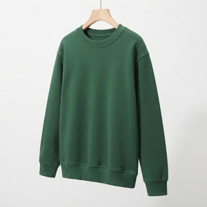 Sweat-shirt gris à col rond pour femme, manches longues, décontracté, en polaire, pull-over doux et léger, streetwear, vente en gros personnalisée - Product Image 2