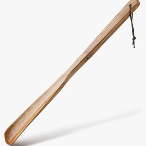 Natural Wooden <b>Shoe</b> <b>Horn</b> with Corporate Branding Ergonomic Wood <b>Shoe</b> <b>Horn</b> for Daily Use Seniors Friendly - Product Image 3