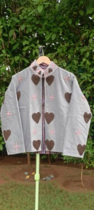 Luxury Handmade <b>Velvet</b> Embroidered Heart Pattern <b>Jacket</b> for <b>Men</b> & Women | Premium Fashion Outerwear - Product Image 4