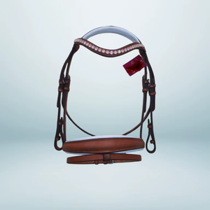 Bridon d'équitation en cuir occidental de qualité supérieure avec frontal en cristal, durable et réglable, pour concours, fournisseur OEM - Product Image 3