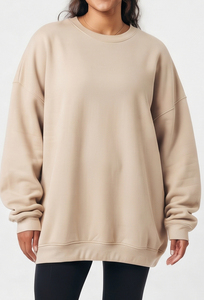 Sweat-shirt en molleton personnalisé pour femme, coupe ample et oversize, pull décontracté chaud pour l'hiver, style streetwear, fabricant de sweat-shirts tendance - Product Image 5